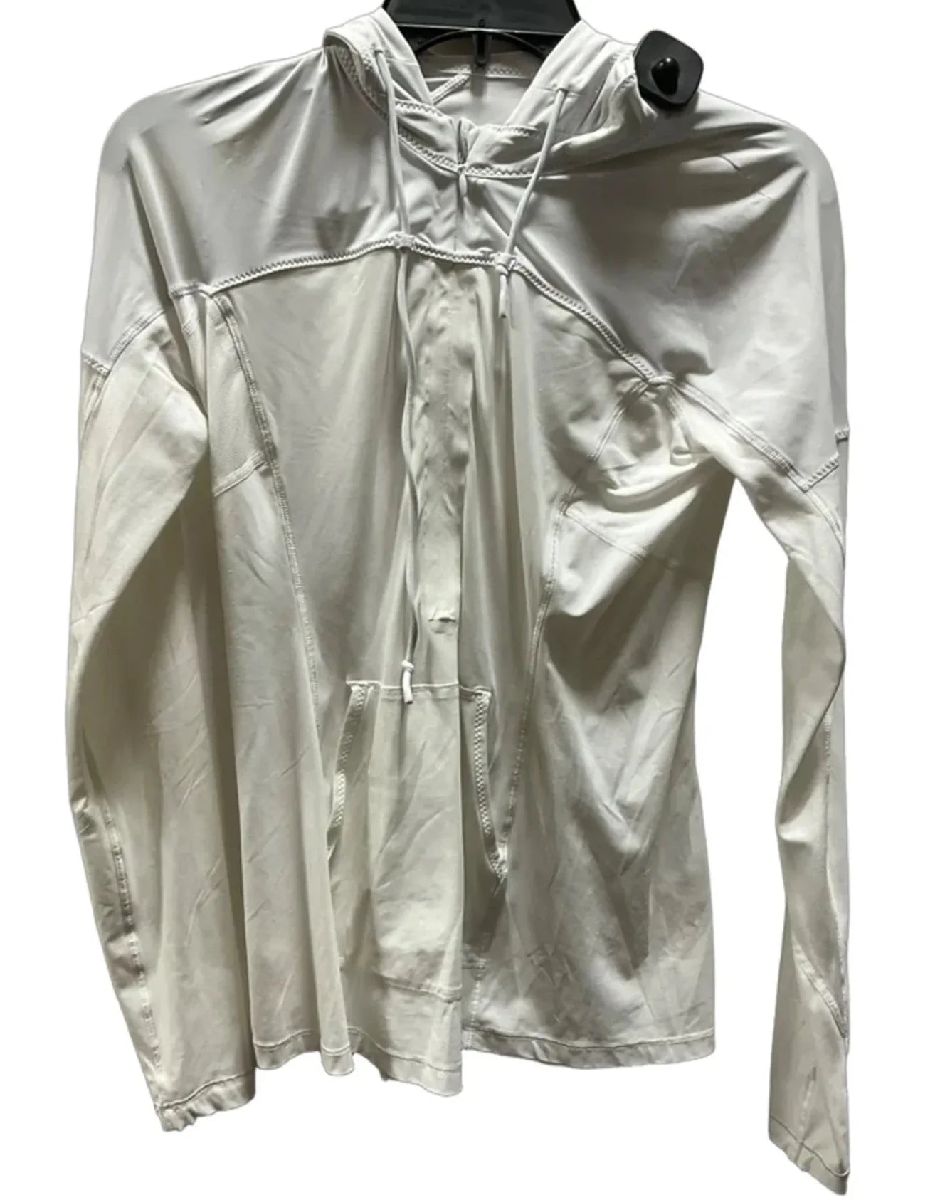 Athletic Jacket By Lululemon In Cream, Size: 6