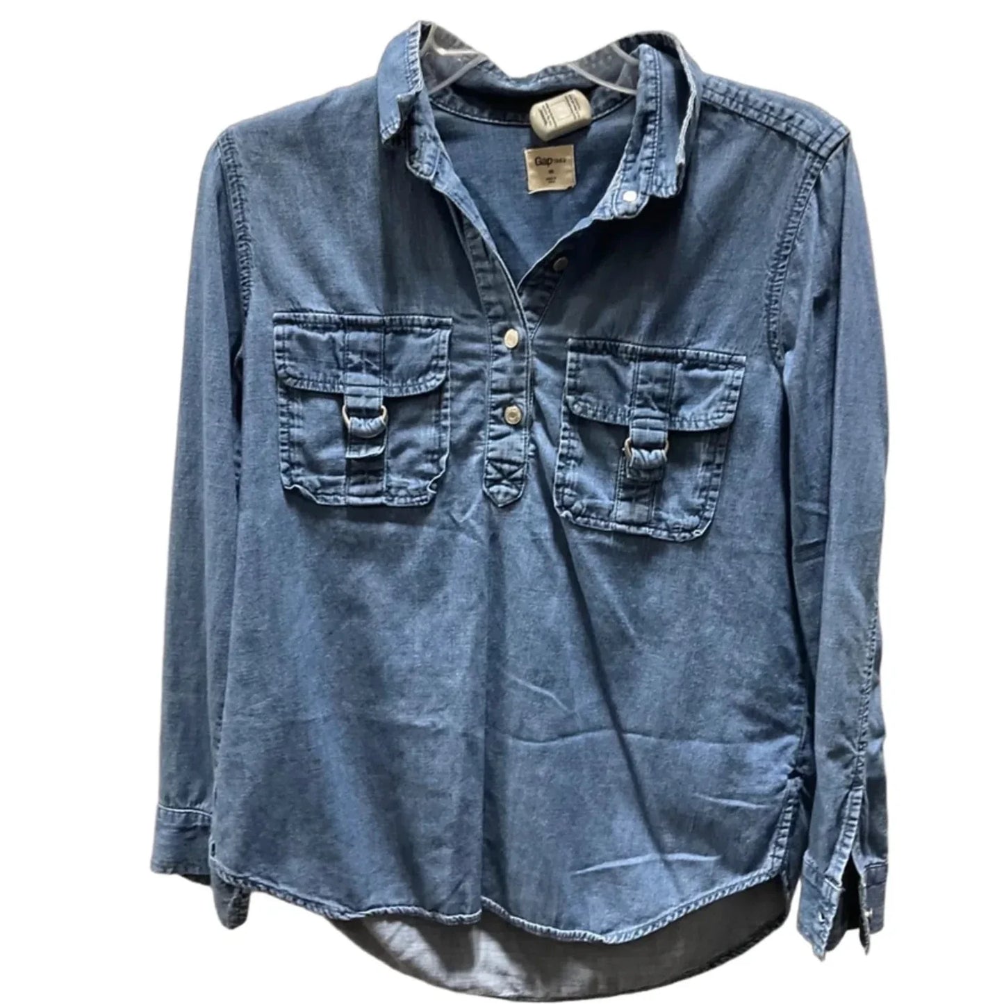 Top Long Sleeve By Gap In Blue, Size: Xs