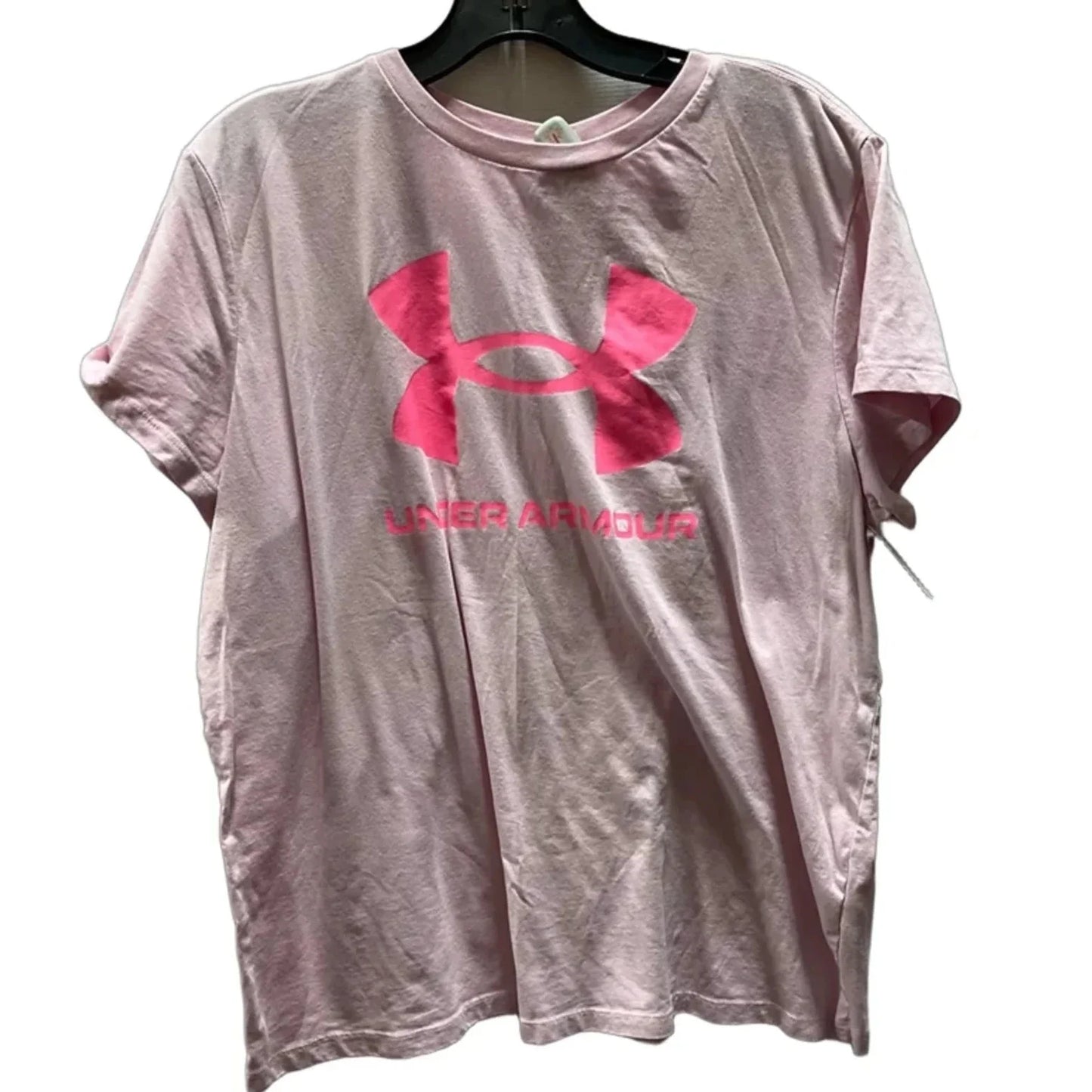 Athletic Top Short Sleeve By Under Armour In Pink, Size: Xxl