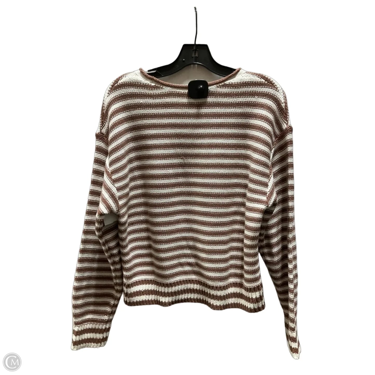 Sweater By Gap In Tan & White, Size: M