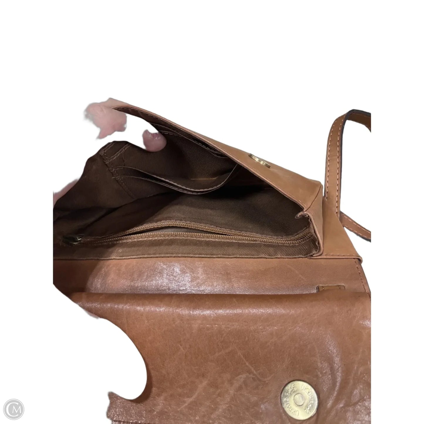Crossbody Leather By Cmf, Size: Small