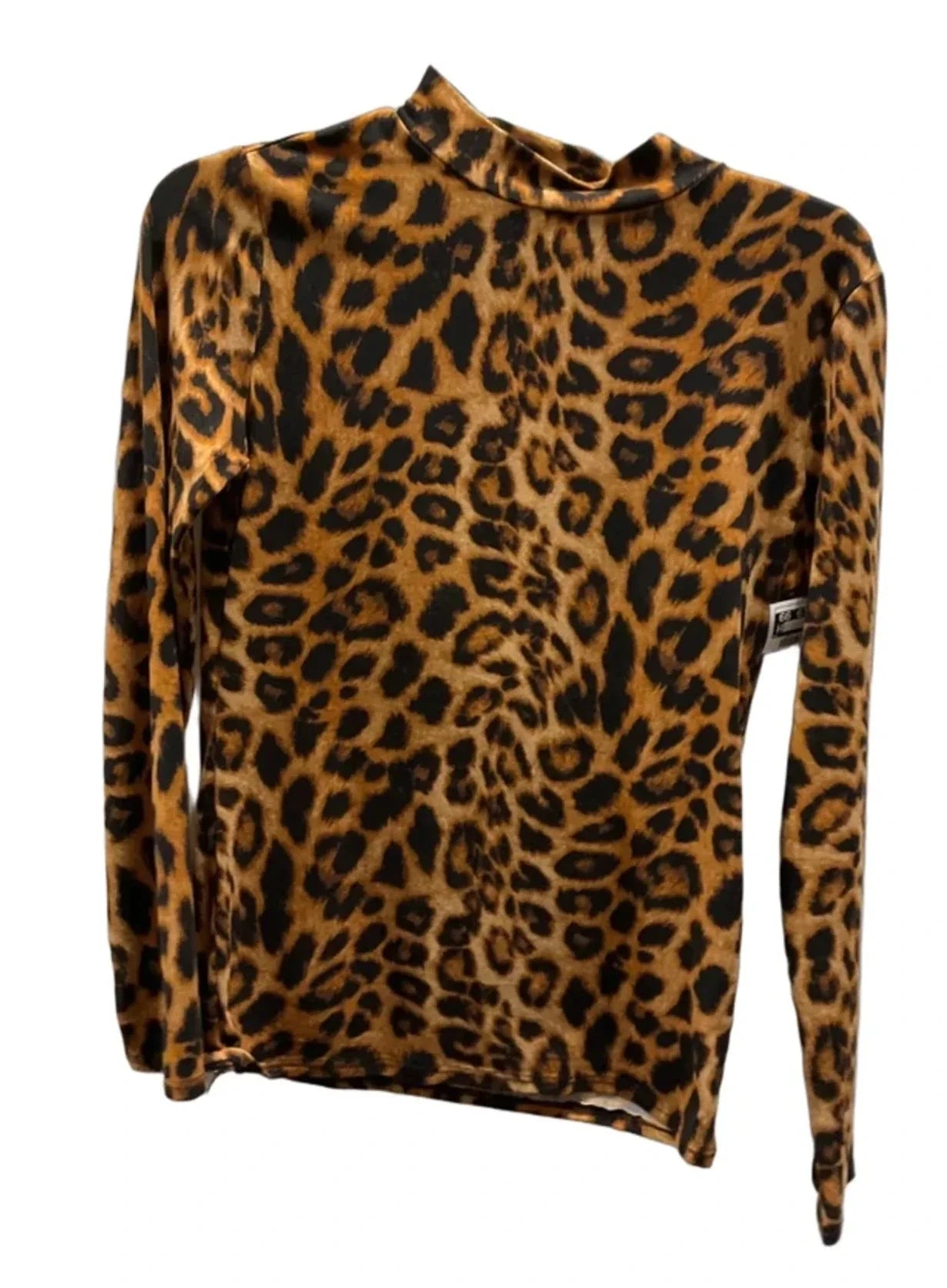Top Long Sleeve By Olivia Rae In Leopard Print, Size: L