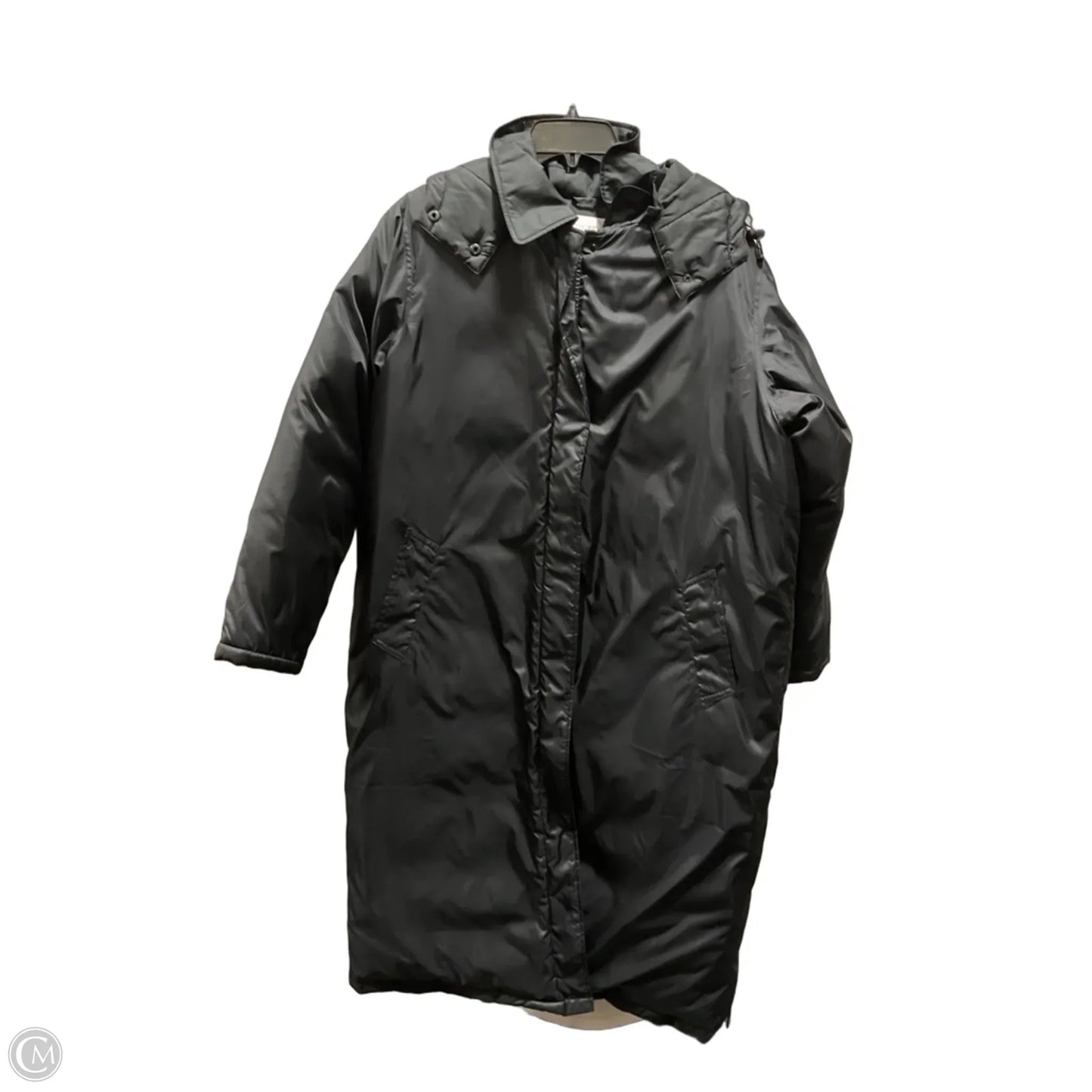 Coat Puffer & Quilted By Cmf In Black, Size: M