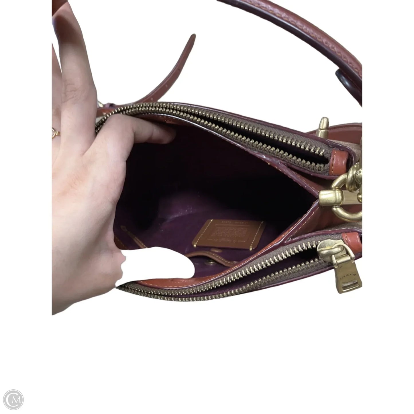 Handbag Designer By Coach, Size: Medium