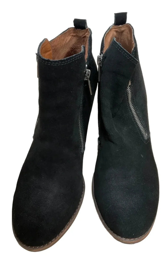 Boots Ankle Heels By Lucky Brand In Black, Size: 10