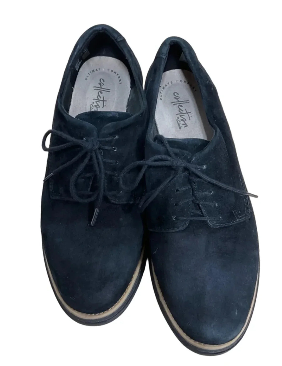Shoes Flats By Clarks In Black, Size: 8