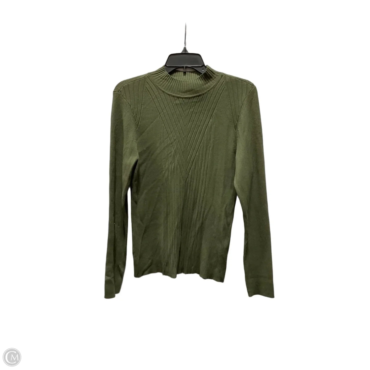 Top Long Sleeve By Inc In Green, Size: L