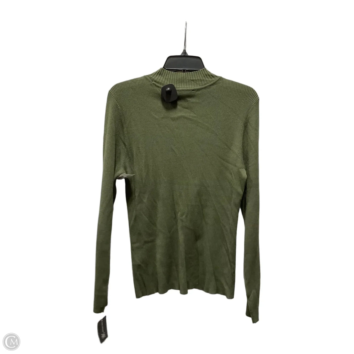 Top Long Sleeve By Inc In Green, Size: L