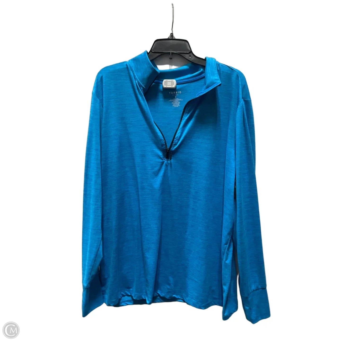 Athletic Jacket By Torrid In Aqua, Size: 3x