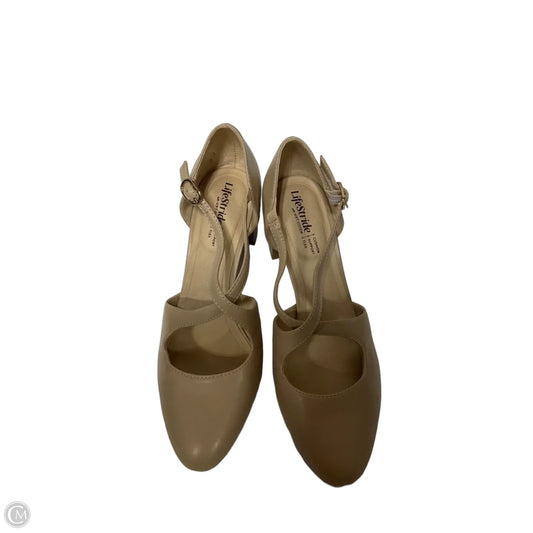 Shoes Heels Block By Life Stride In Beige, Size: 8.5