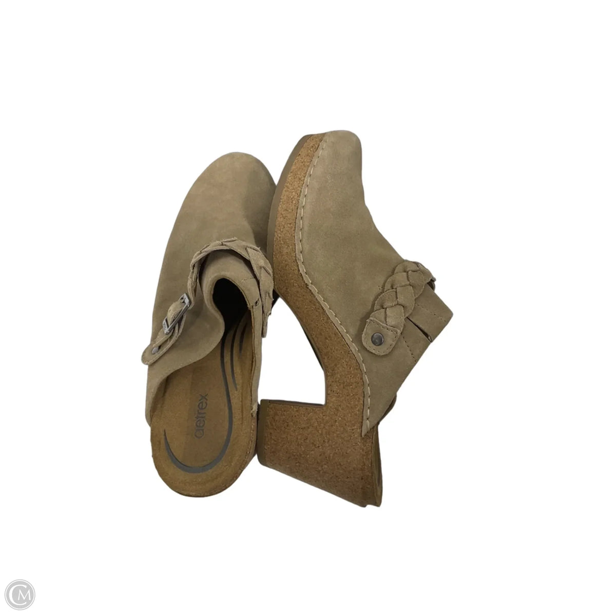 Shoes Heels Block By Aetrex In Beige, Size: 9