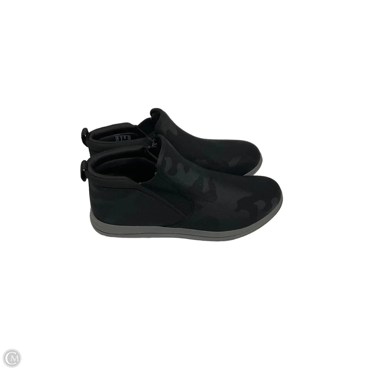 Boots Ankle Flats By Clarks In Black, Size: 8