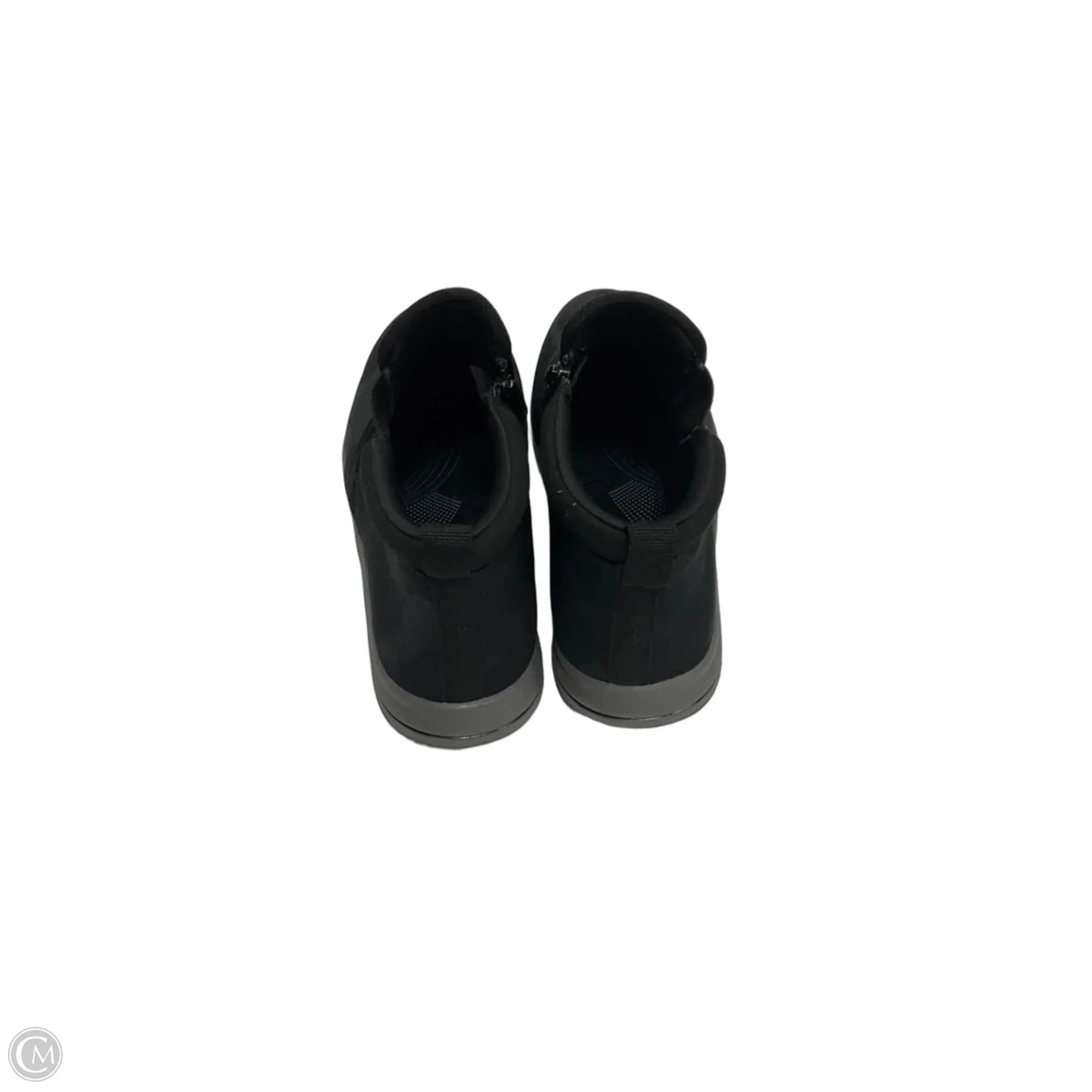 Boots Ankle Flats By Clarks In Black, Size: 8