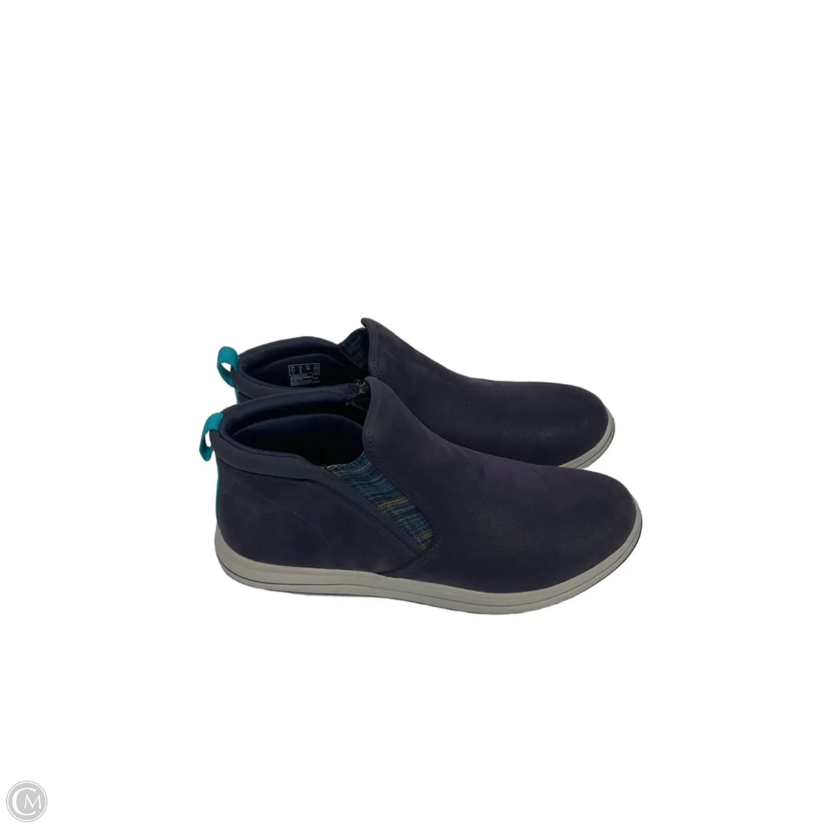 Boots Ankle Flats By Clarks In Blue, Size: 8