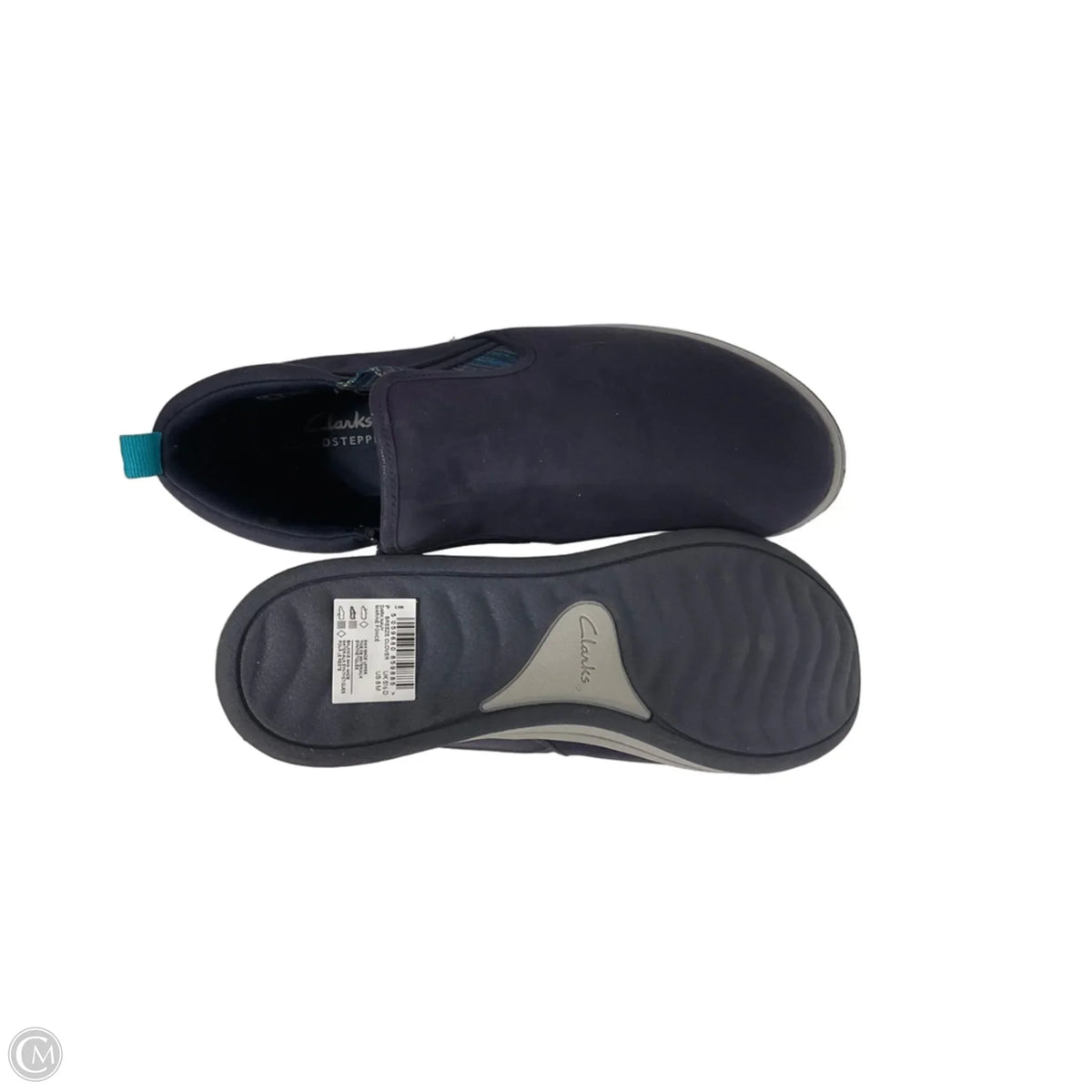 Boots Ankle Flats By Clarks In Blue, Size: 8