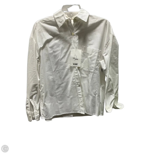 Blouse Long Sleeve By Cma In White, Size: Xxs