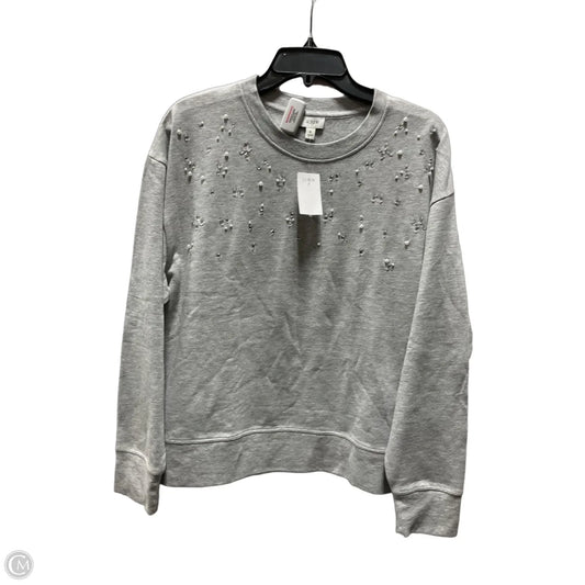 Sweatshirt Crewneck By J. Crew In Grey, Size: M
