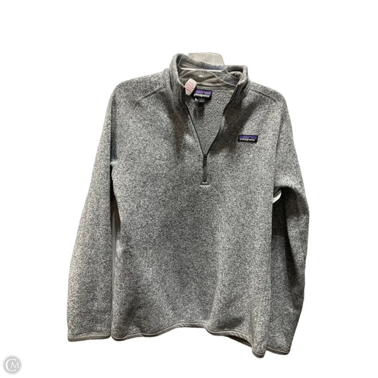 Athletic Jacket By Patagonia In Grey, Size: L