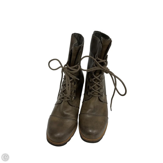 Boots Mid-calf Heels By Merona In Brown, Size: 10