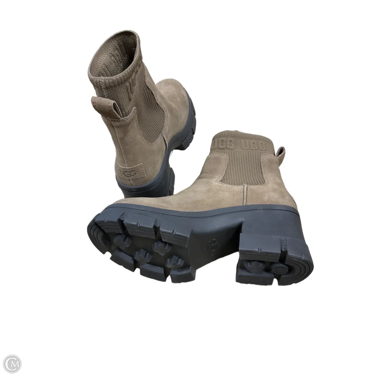 Boots Designer By Ugg In Taupe, Size: 8.5