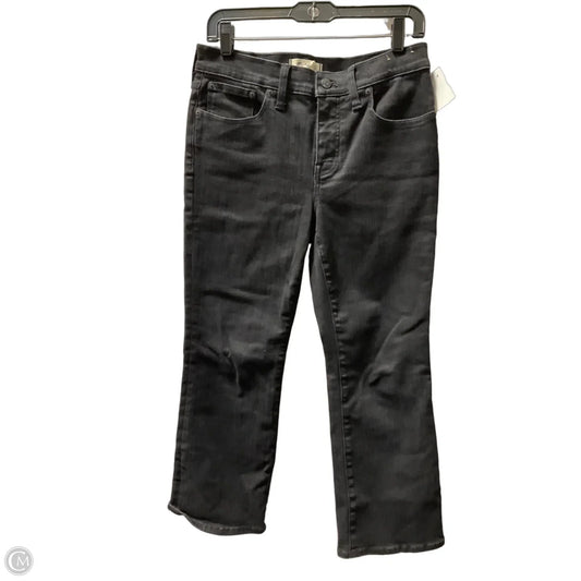 Jeans Straight By Madewell In Black, Size: 8