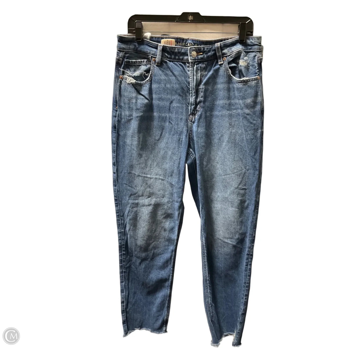 Jeans Straight By American Eagle In Blue, Size: 12
