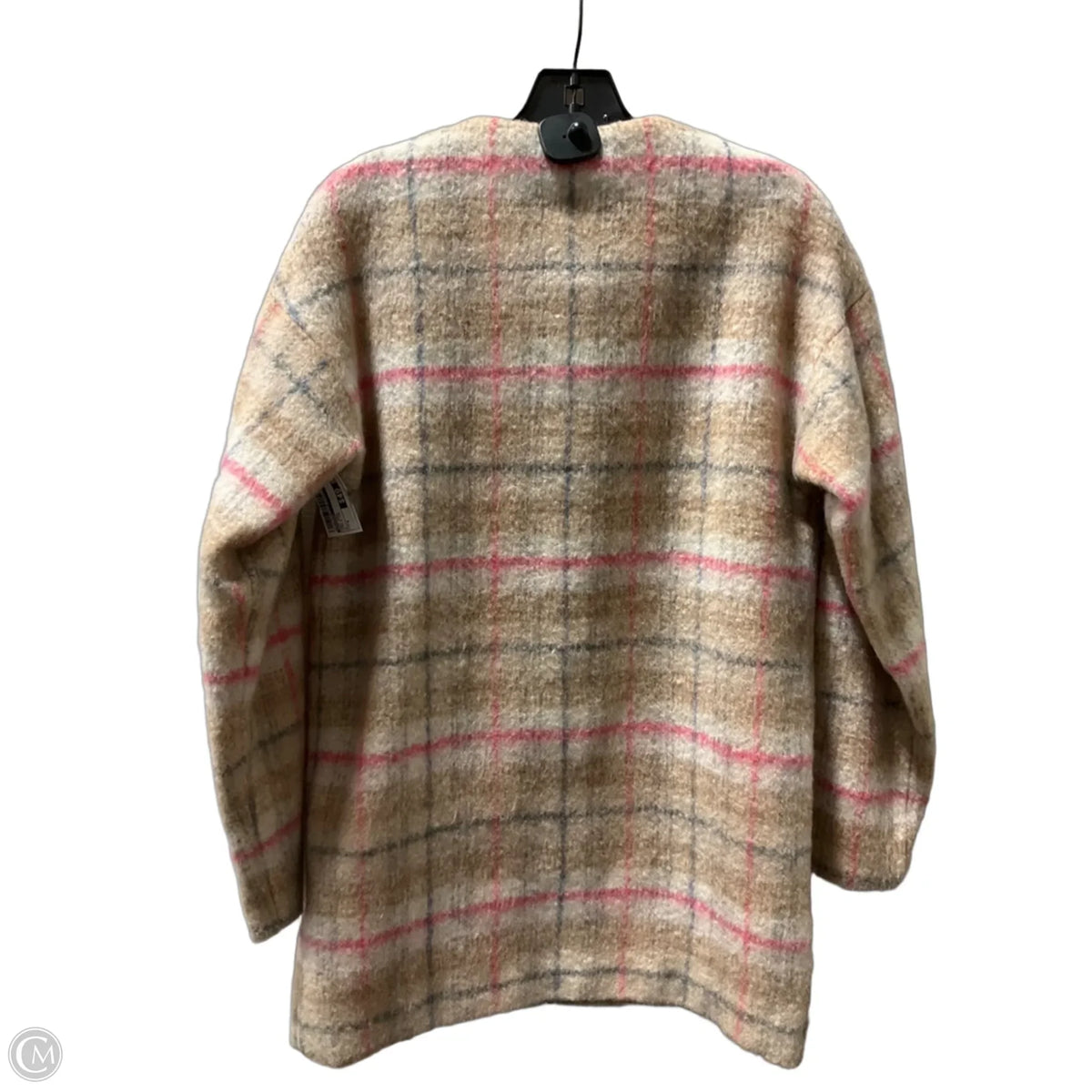 Coat Wool By Bernardo In Pink & Tan, Size: S