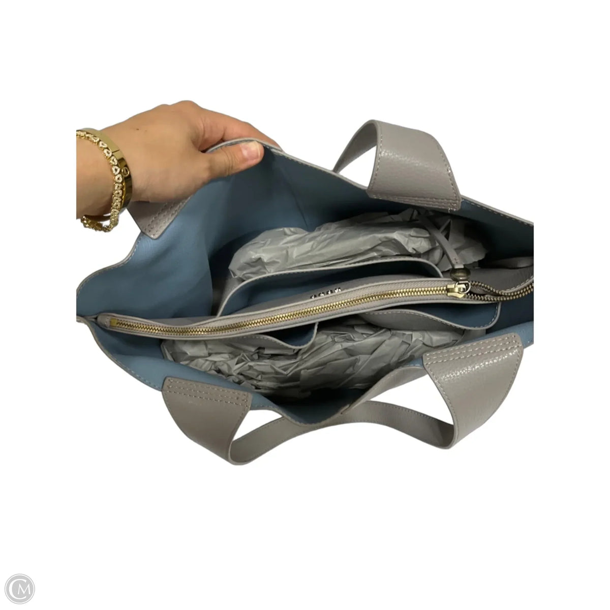 Handbag Leather By Hobo Intl, Size: Large