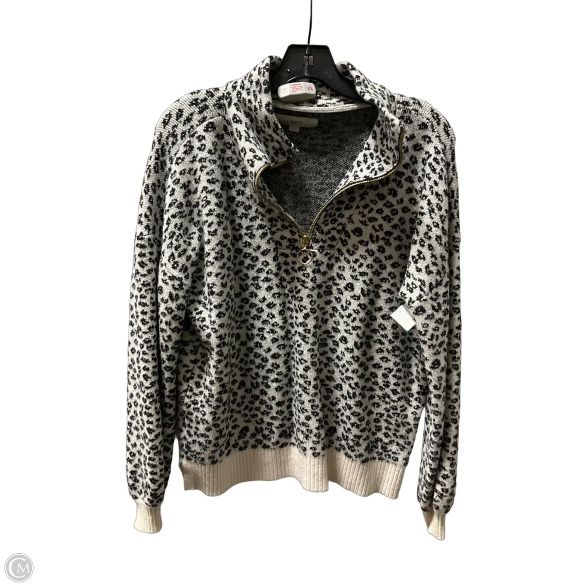 Sweater By Loft In Leopard Print, Size: M