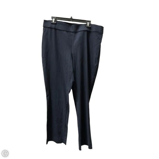 Pants Dress By Simply Vera In Blue, Size: Xl