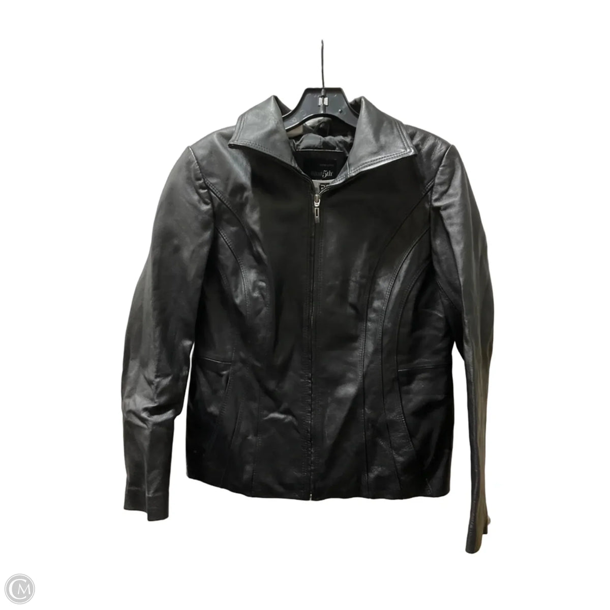 Jacket Leather By East 5th In Black, Size: S