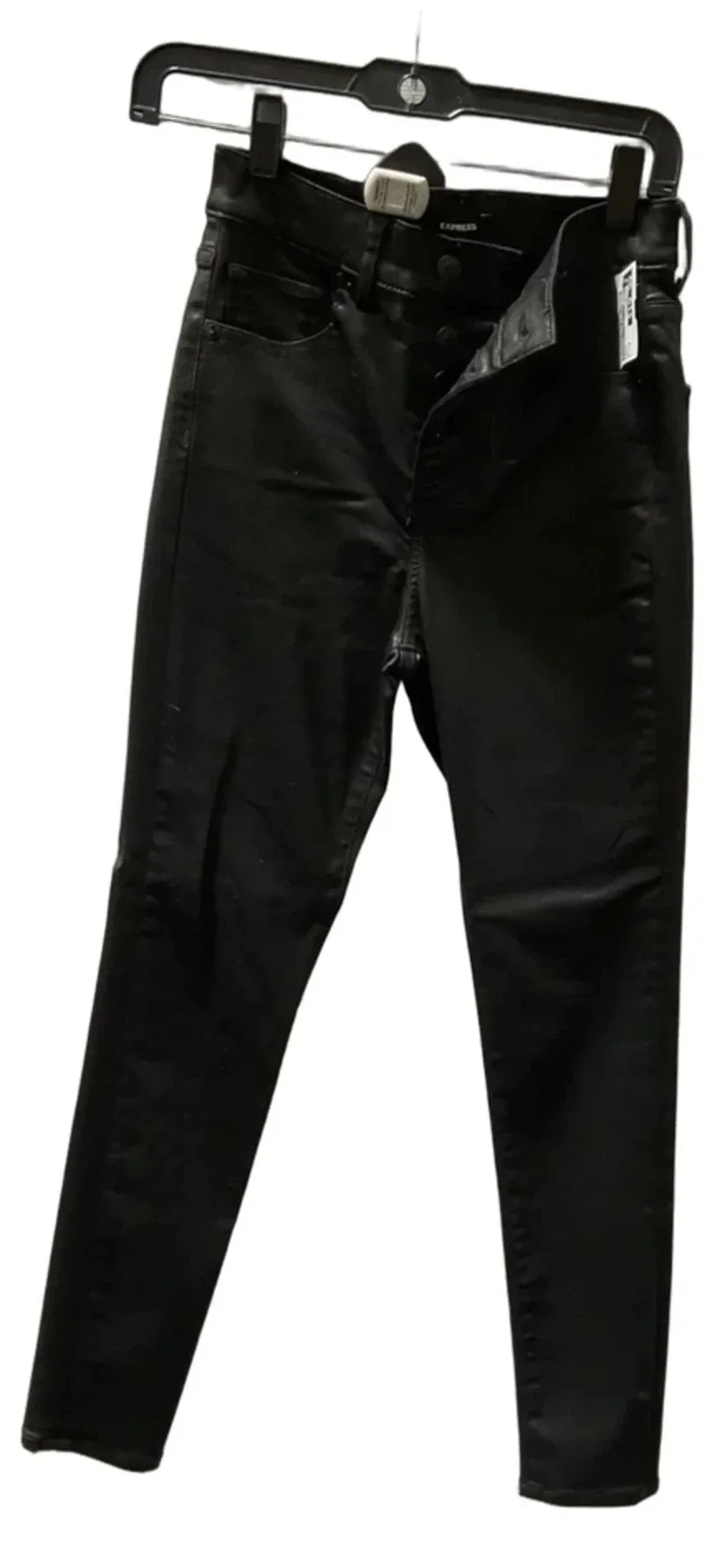 Jeans Skinny By Express In Black, Size: 0