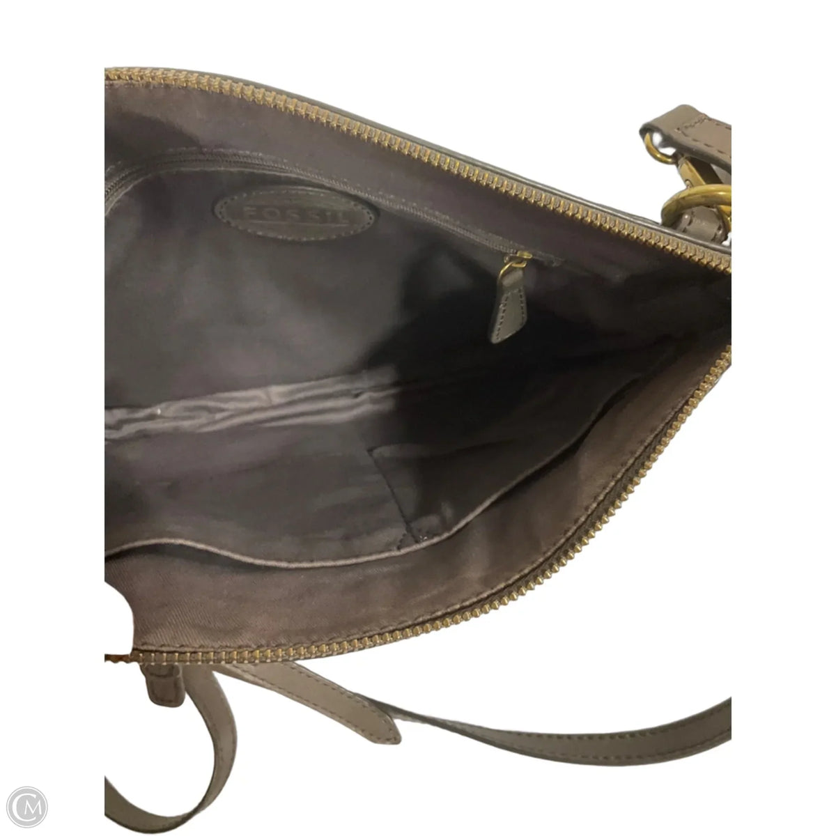 Crossbody Leather By Fossil, Size: Medium