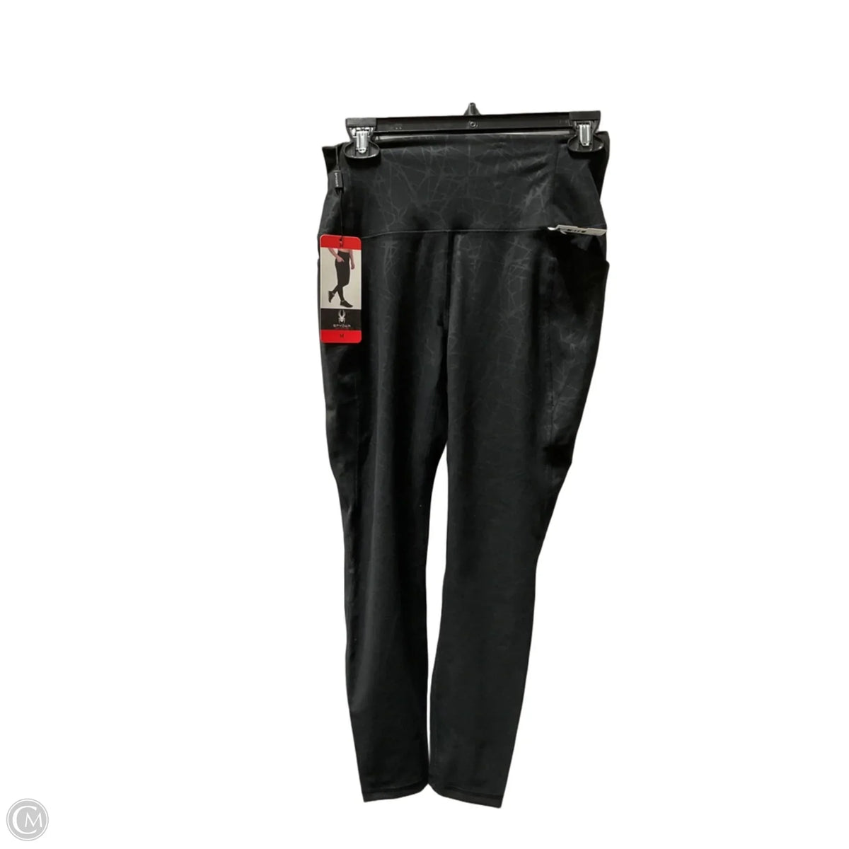 Athletic Leggings By Spyder In Black, Size: M