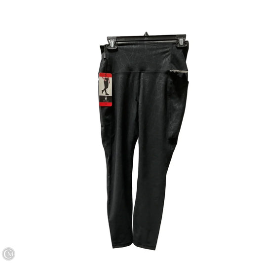 Athletic Leggings By Spyder In Black, Size: M