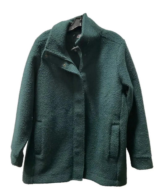 Coat Faux Fur & Sherpa By Lands End In Green, Size: Xl
