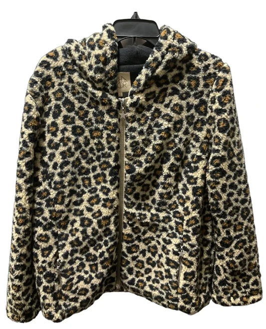 Jacket Fleece By Cha Cha In Leopard Print, Size: 2x