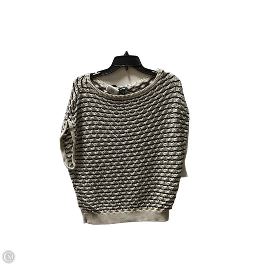 Top Short Sleeve By Express In Black & Cream, Size: M