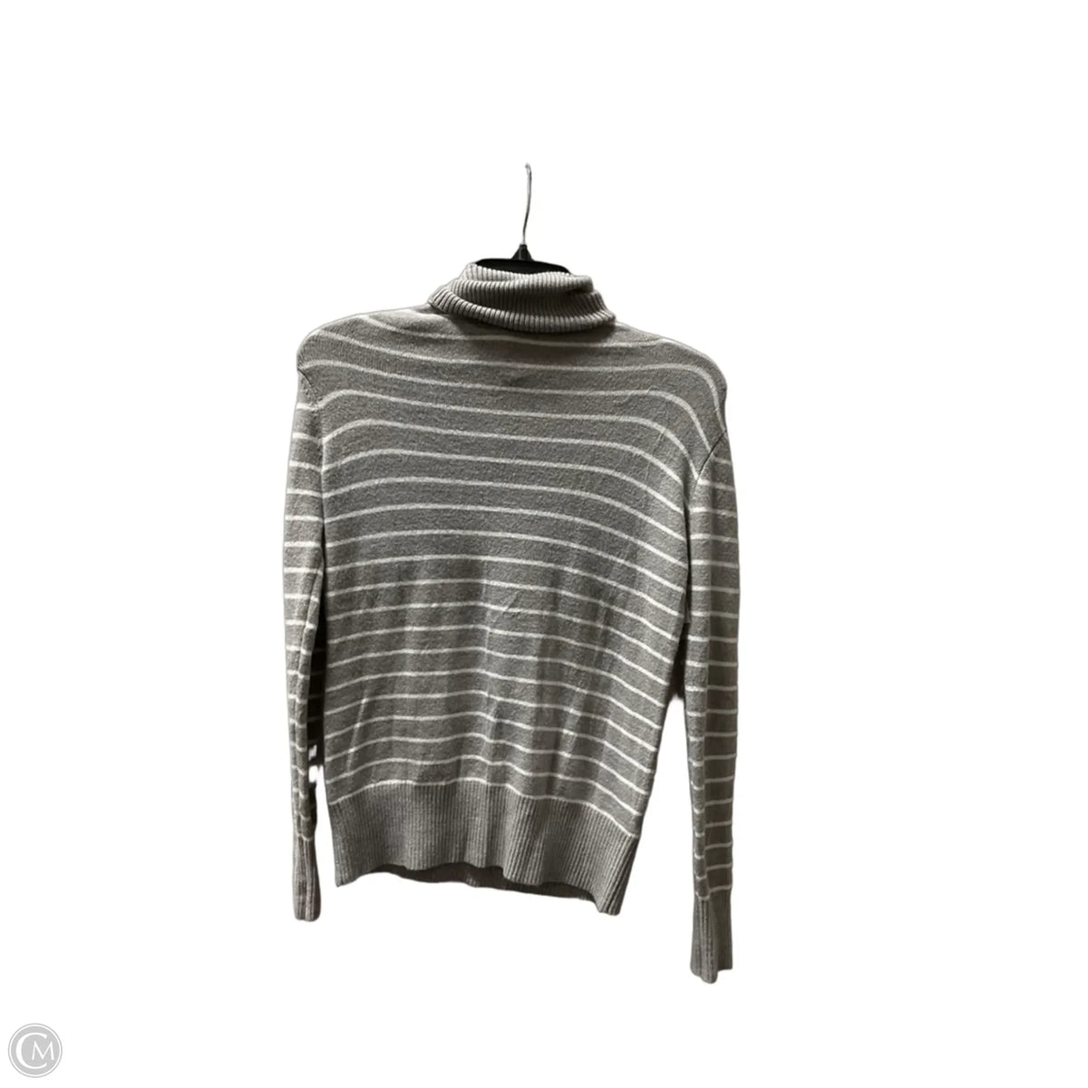 Sweater By French Connection In Grey & White, Size: L