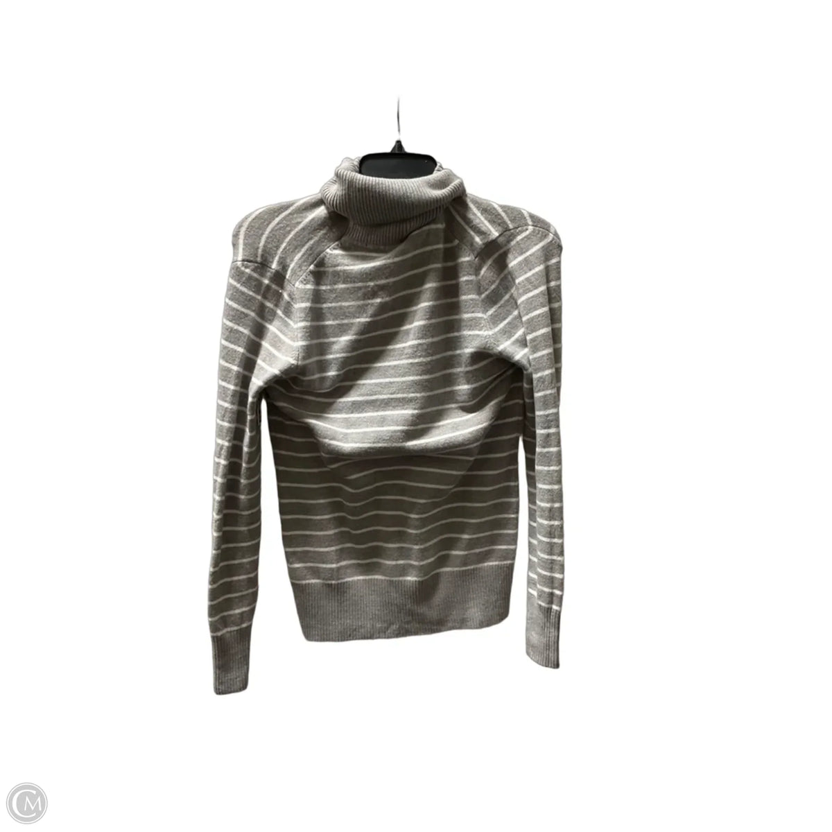 Sweater By French Connection In Grey & White, Size: L