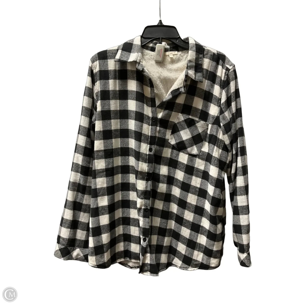 Jacket Shirt By Cmf In Checkered Pattern, Size: 1x