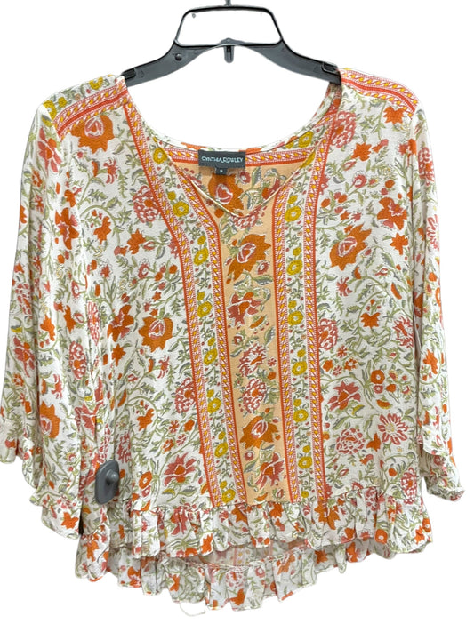 Multi-colored Top 3/4 Sleeve Cynthia Rowley, Size S