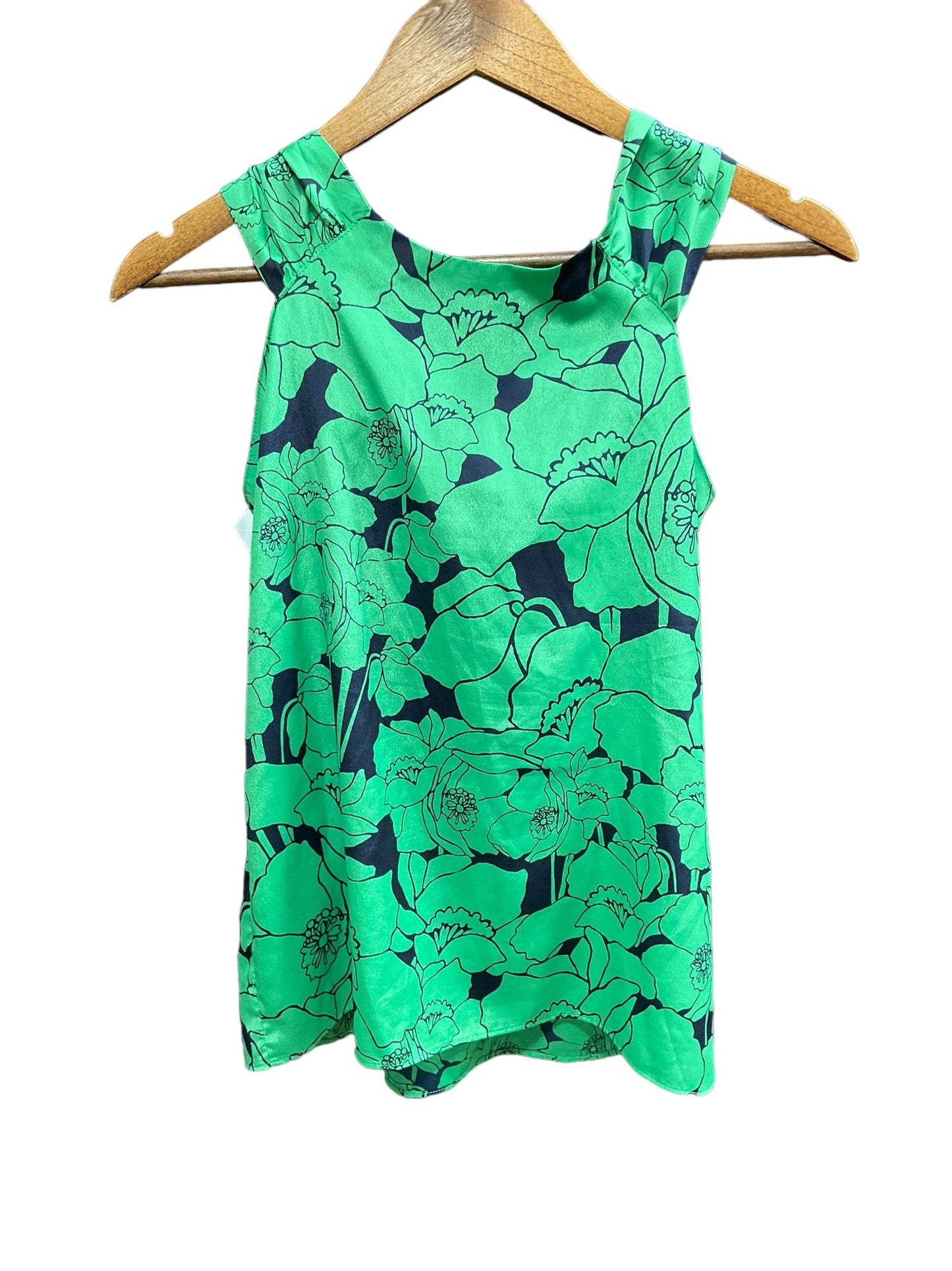 Kelly Green Top Sleeveless Banana Republic O, Size S