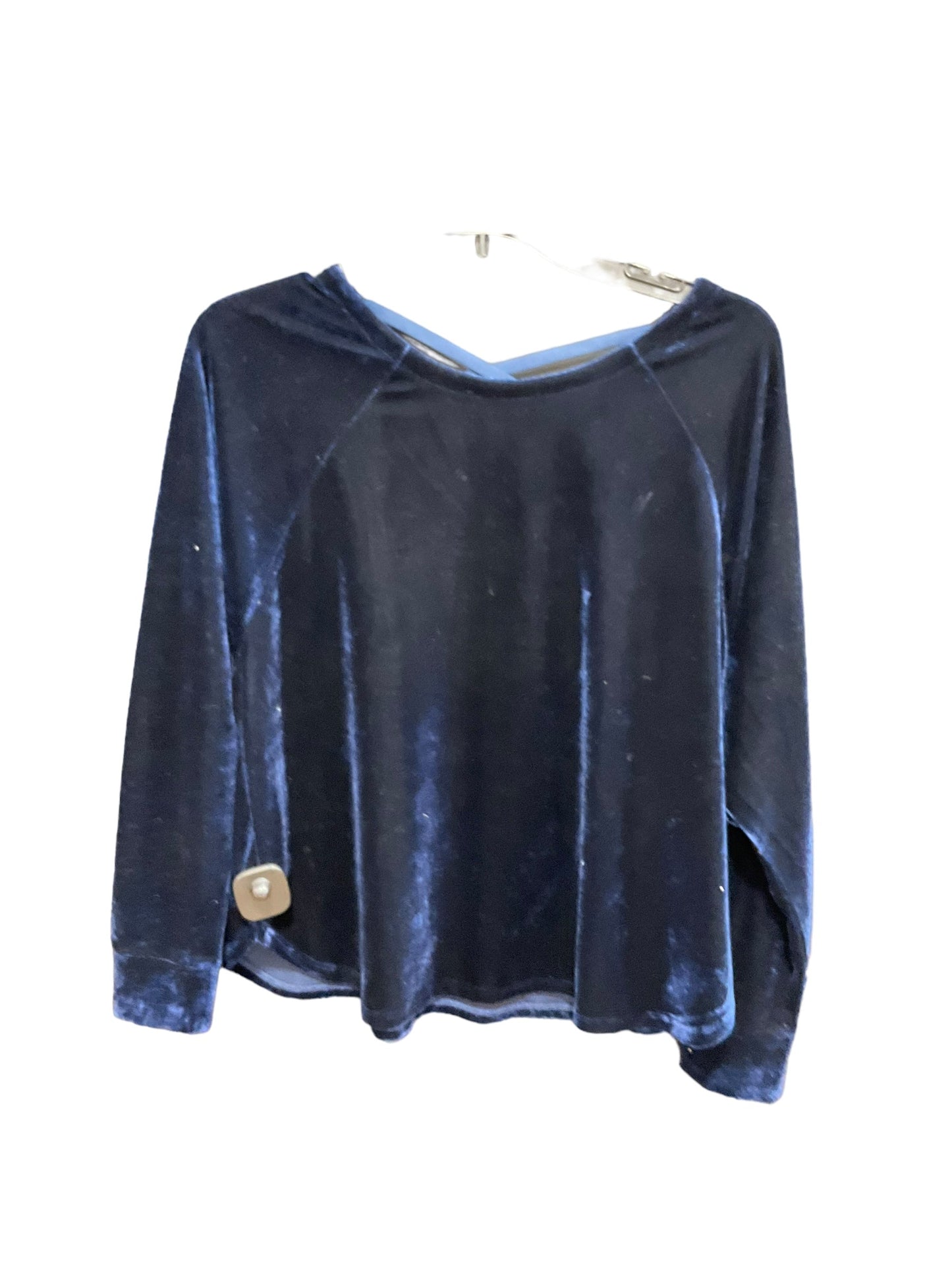 Blue Top Long Sleeve Lilla P, Size Xs