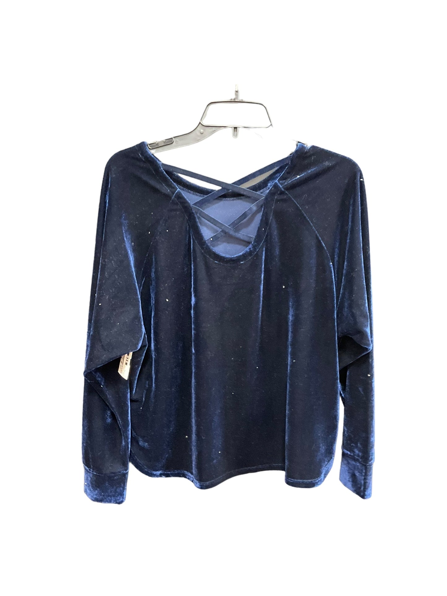 Blue Top Long Sleeve Lilla P, Size Xs