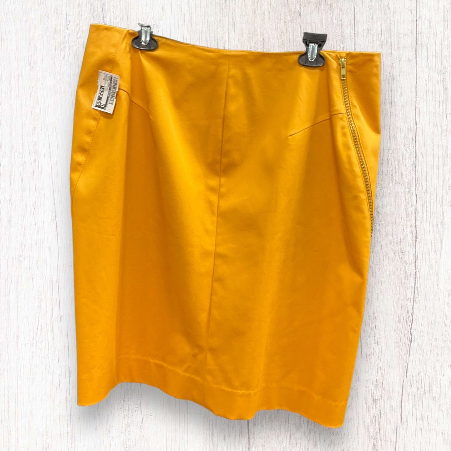 Yellow Skirt Midi Clothes Mentor, Size 16