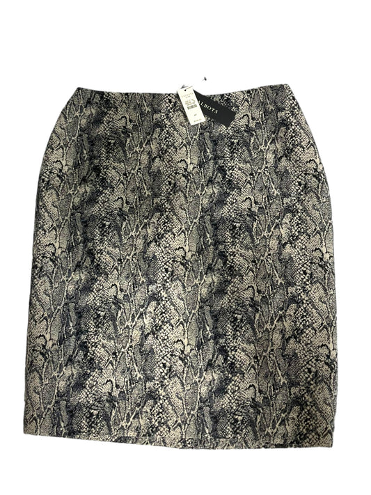 Snakeskin Print Skirt Midi Talbots, Size 4
