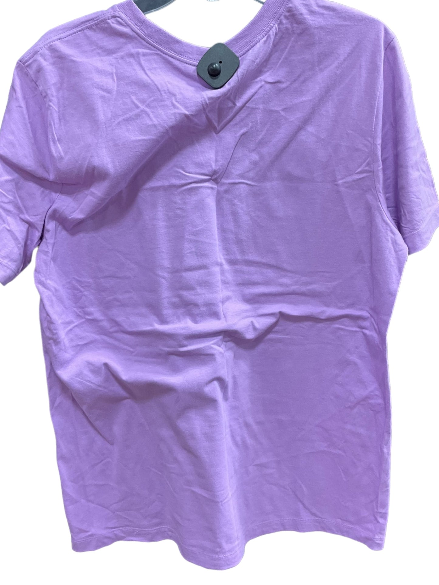 Purple Athletic Top Short Sleeve Nike Apparel, Size L