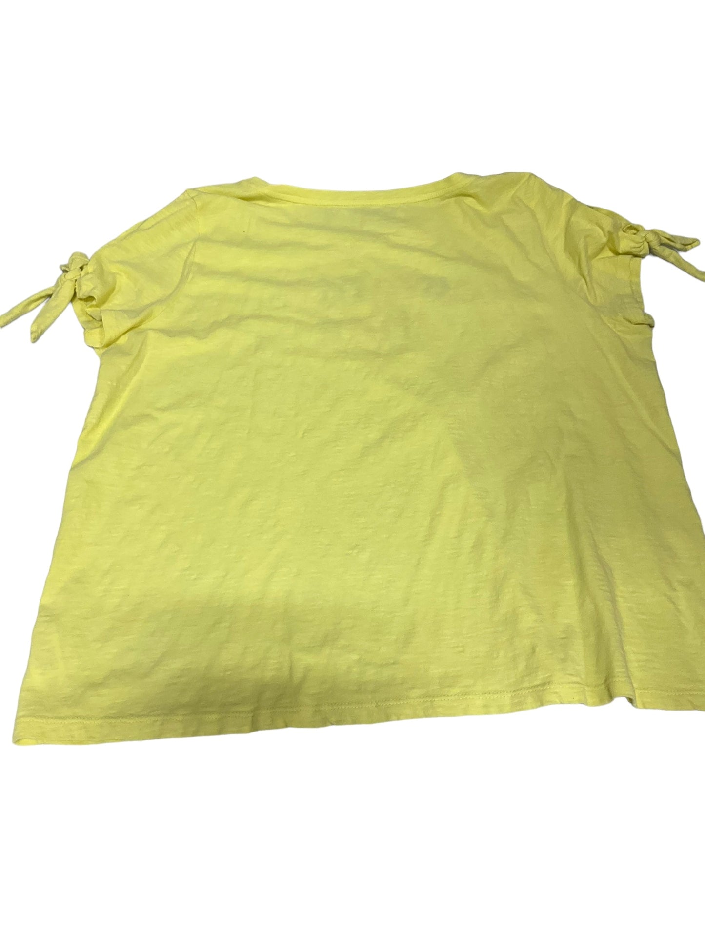Yellow Top Short Sleeve Basic Talbots, Size 2x