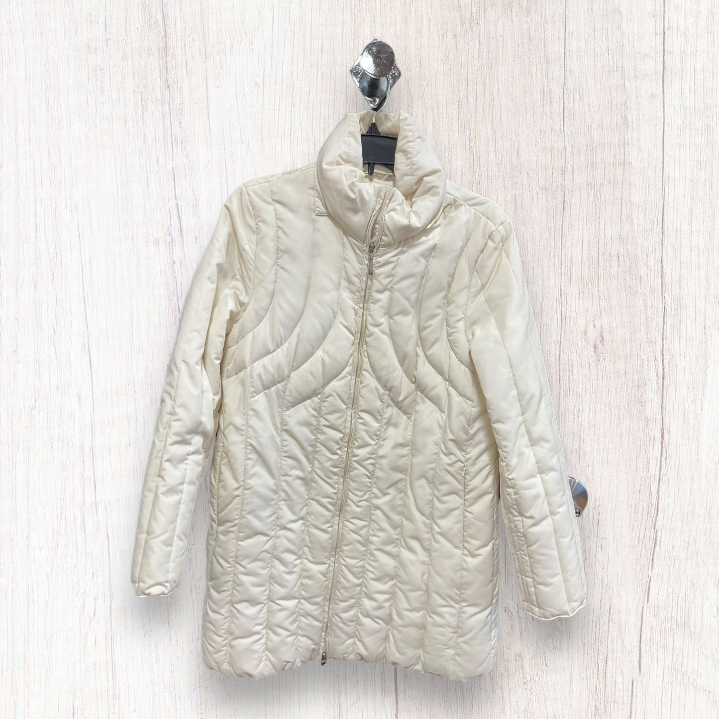 Cream Coat Puffer & Quilted Kenneth Cole Reaction, Size L